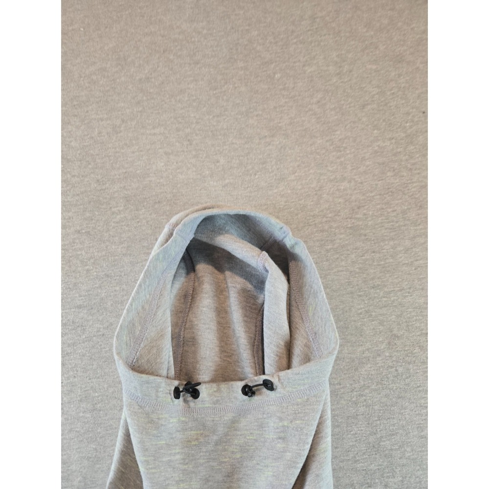 Nike Tech Hoodie Womens Small Grey Heathered Fleece Funnel Sweatshirt 642663 - Picture 7 of 11